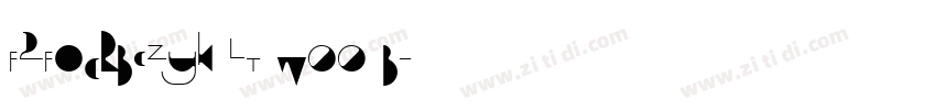 F2FOCRBczyk LT W00 B字体转换
